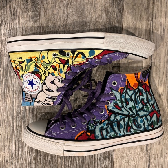 Converse All Star Chuck Taylor Cope 2 Graffiti Men's Size 10 Women Size 12 Rare! - Picture 2 of 13